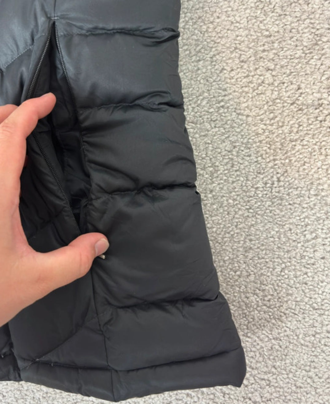 Patagonia Daunen Jacke (S Damen) wasserabweisend mit Kapuze schwarz