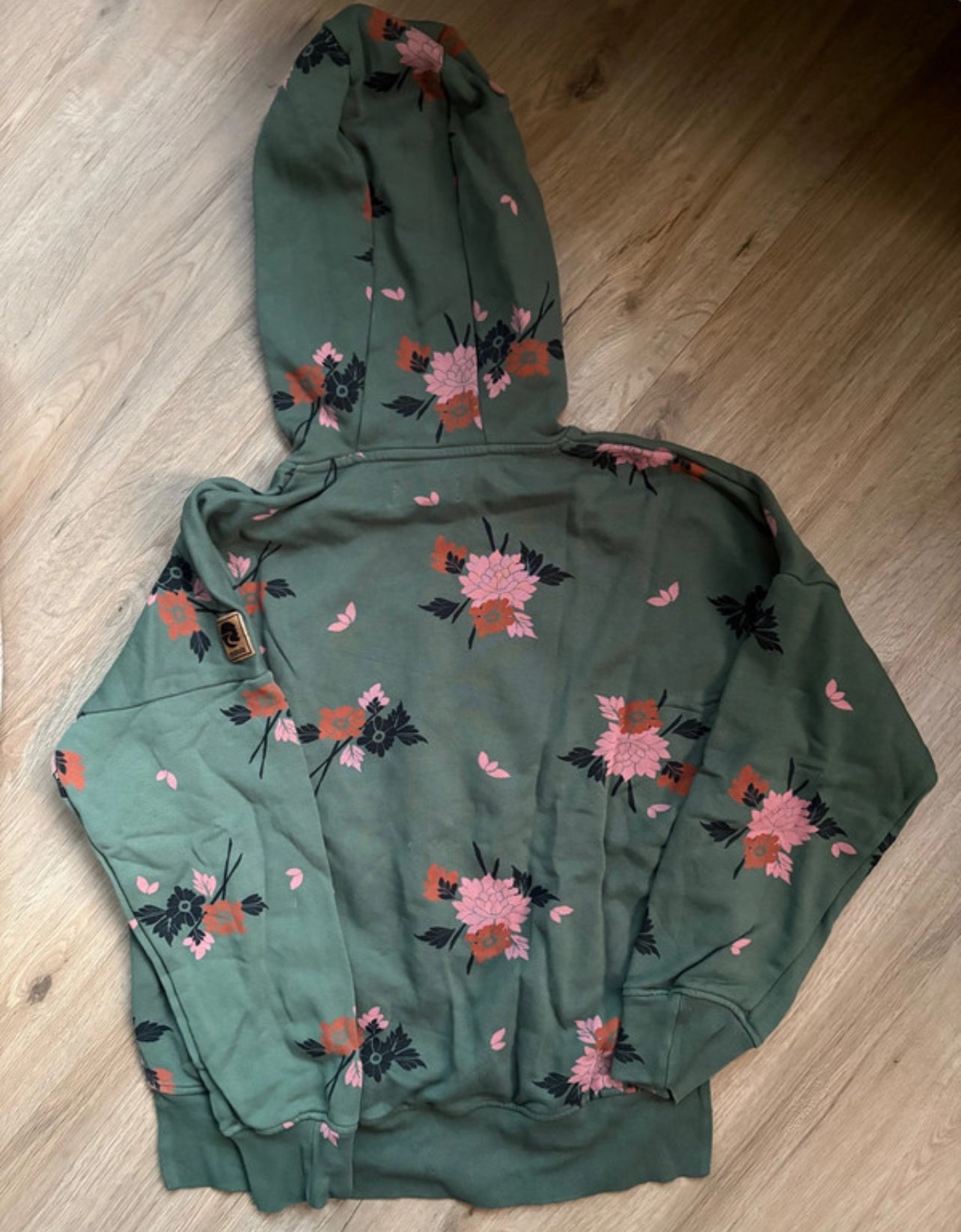 Kapuzenpullover von Maloja (XS Damen) Hoodie Baumwolle grün Print