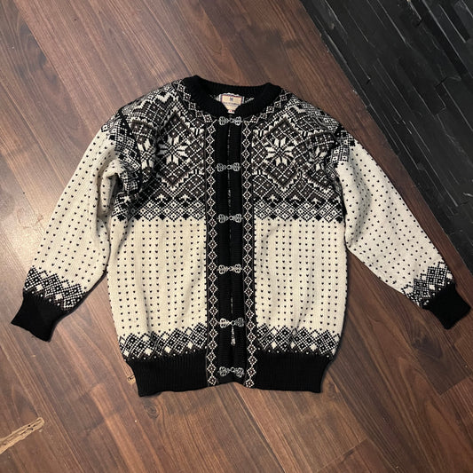 Strickjacke von Dale of Norway (M Herren) schwarz-weiß-braun