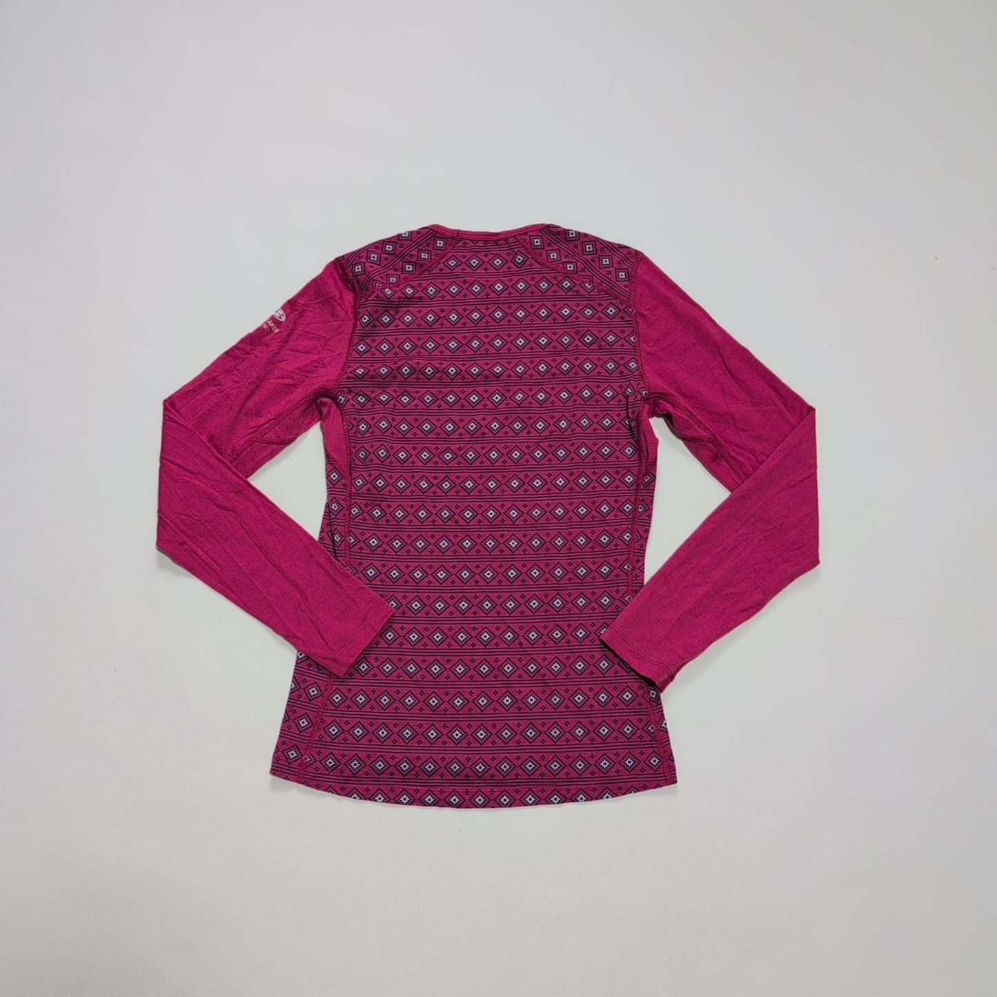 Longsleeve Icebreaker (S Damen) Merino pink Muster