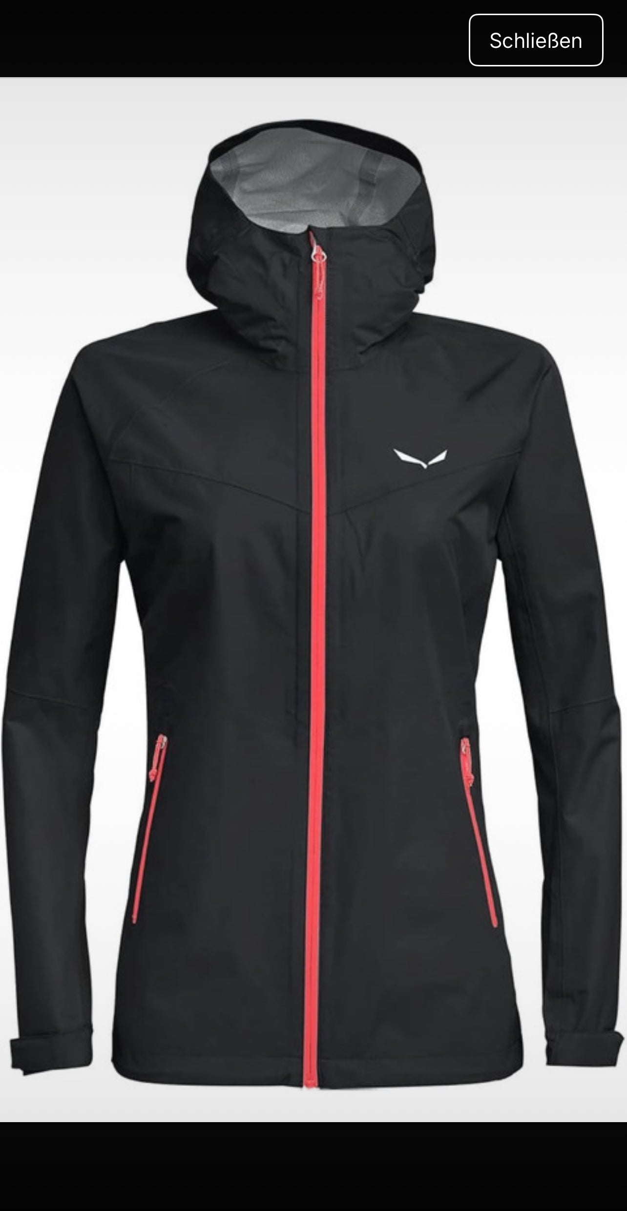 Regen Jacke von Salewa (L Damen) Hardshell schwarz
