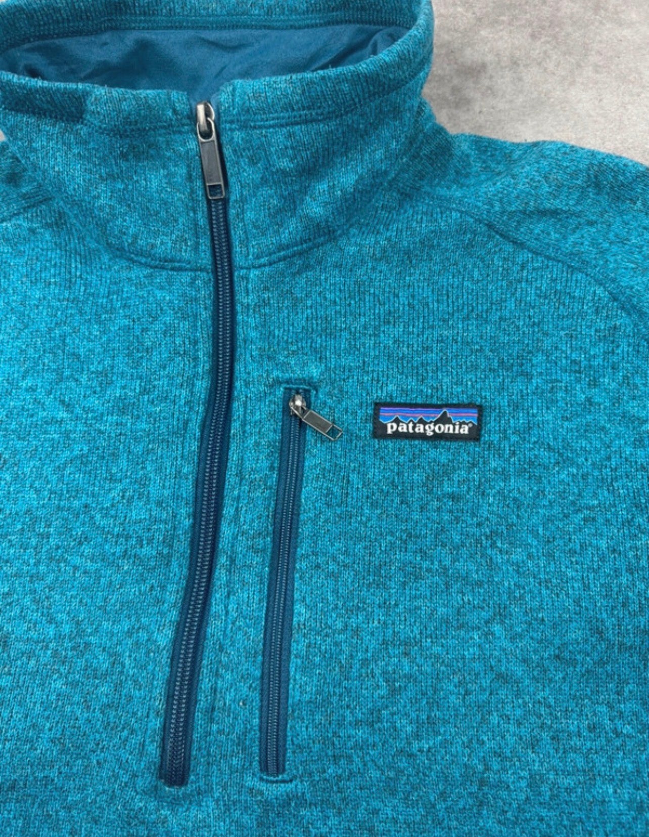 Zip Fleece Pullover Patagonia (L Herren) Better Sweater türkis