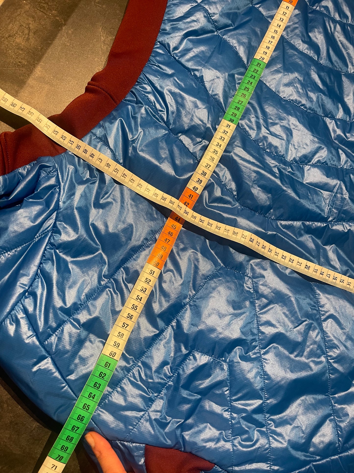 Hybrid Jacke von Schöffel mit Kapuze (M Damen) Primaloft Isolation blau