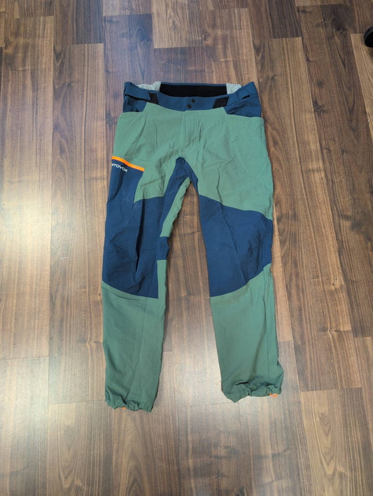 Touren Hose von Ortovox Merino (XXL Herren) Softshell grün blau - wanderlich.com