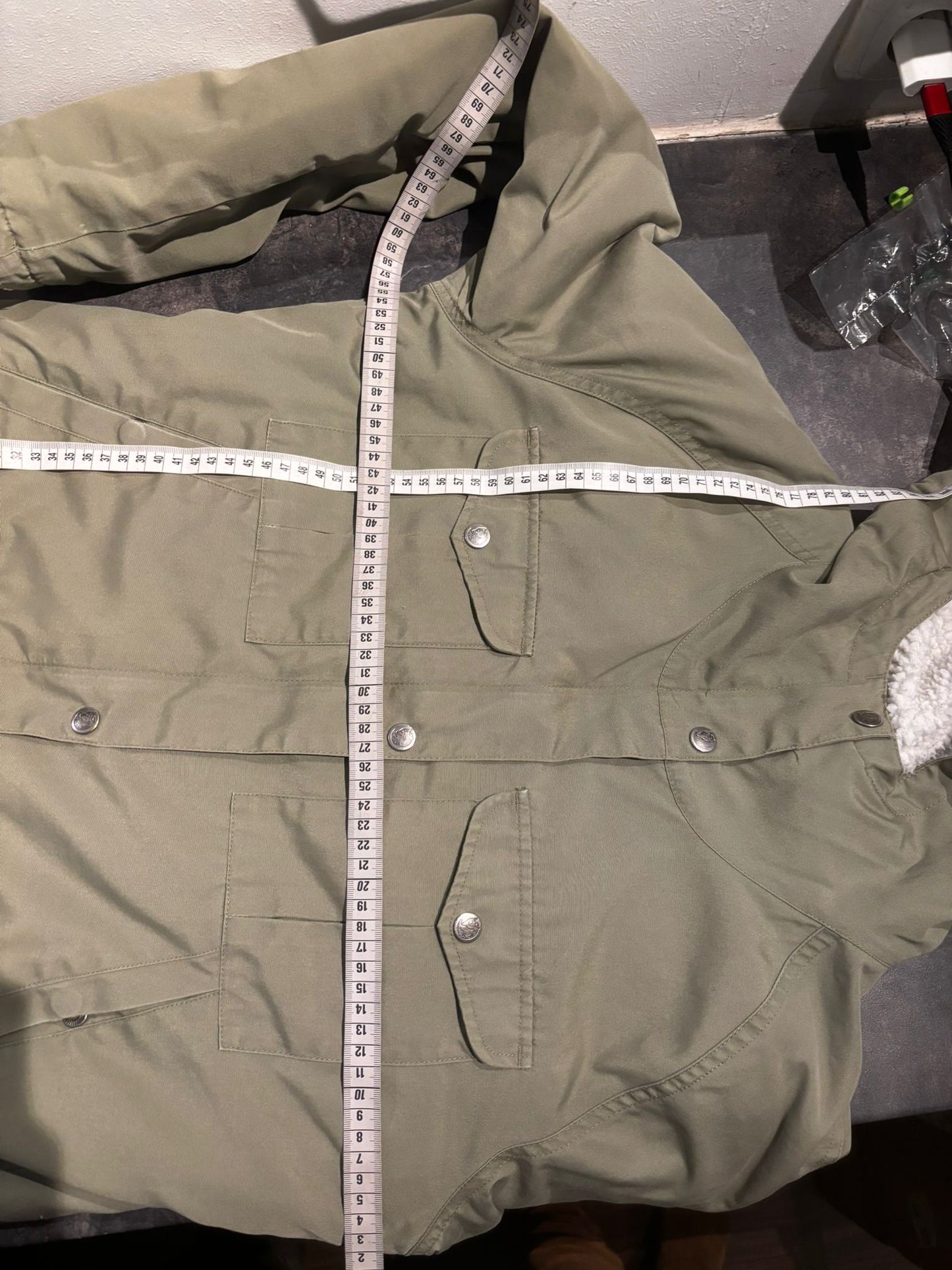 Gefütterte Jacke von Fjällräven S Greenland Parka khaki