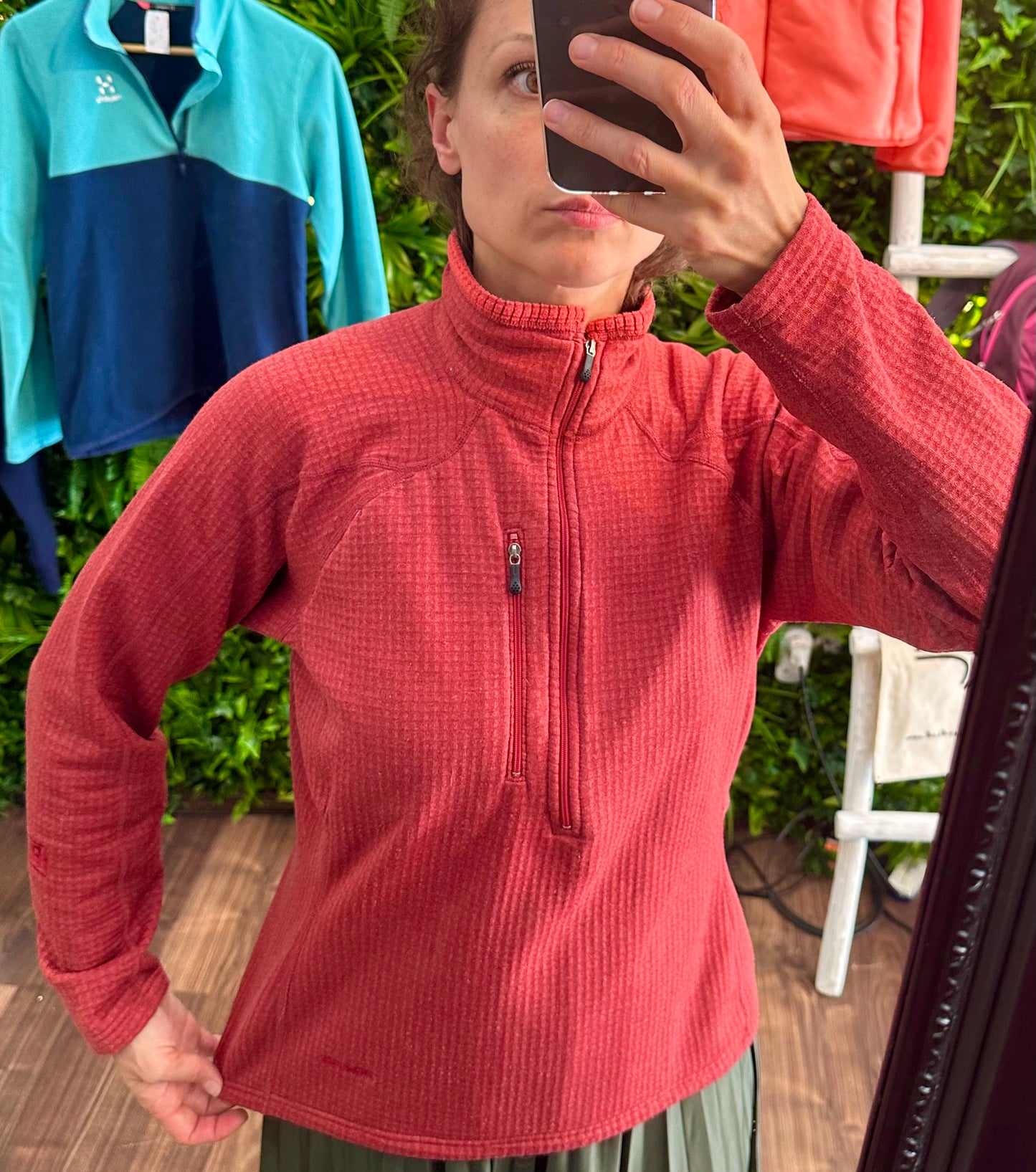 Patagonia Longsleeve R2 Regulator (M Damen) Zip Pullover Terrakotta rot