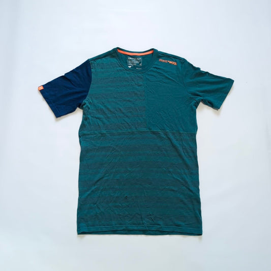 100% Merino T-Shirt von Ortovox (XL Herren) türkis blau Rock'n'Wool