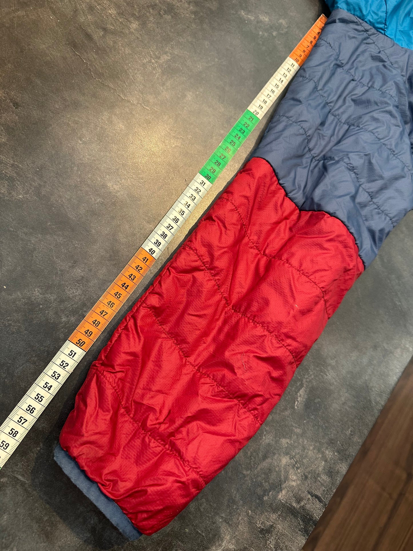 Wolle /Daunen Wende Jacke Ortovox (L Herren) rot blau graphit