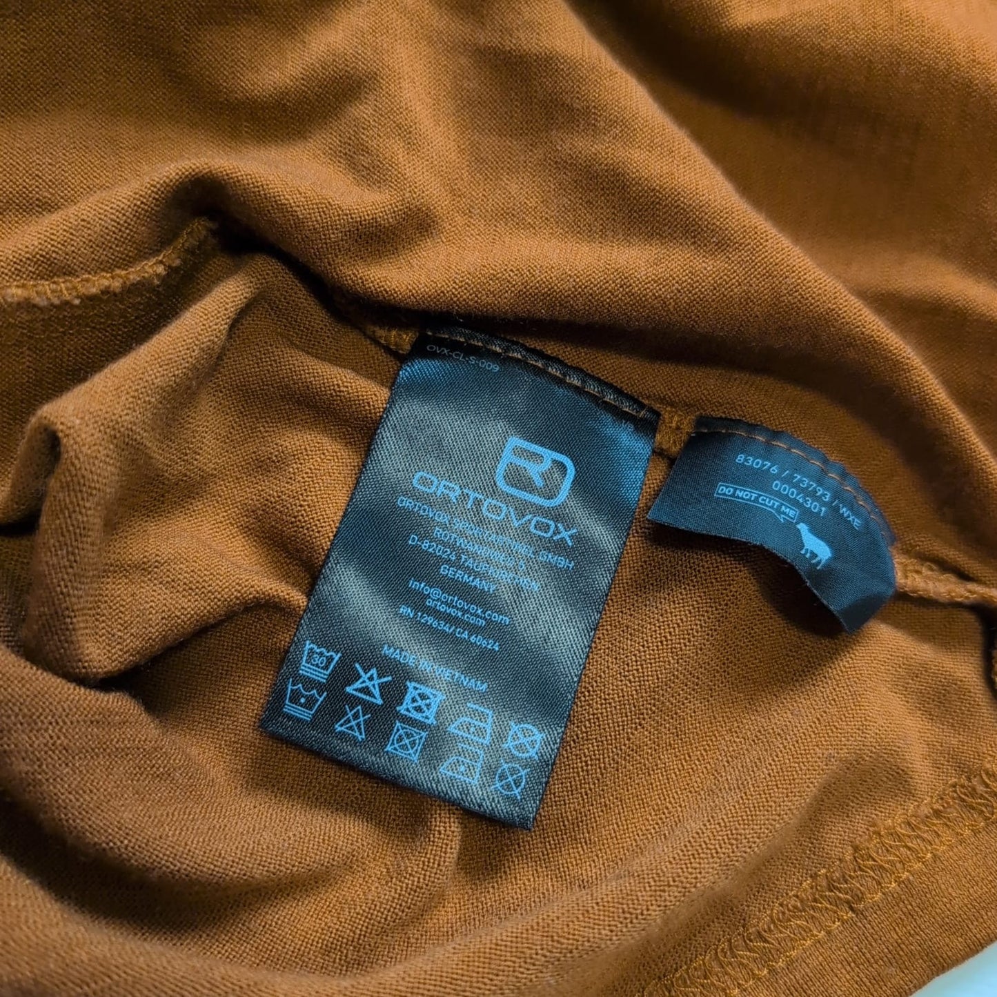 Pure Merino Longsleeve von Ortovox (M Damen) Ocker / senffarbig