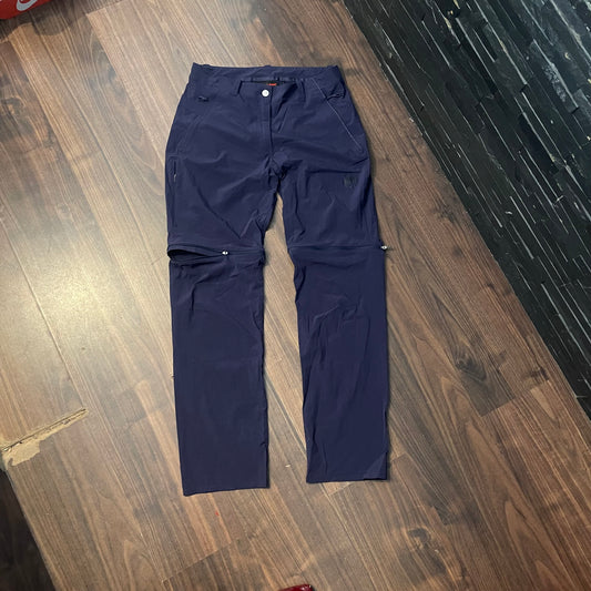 2-in-1 Hose von Mammut (L Damen) Zip-Off wasserabweisend dunkelblau