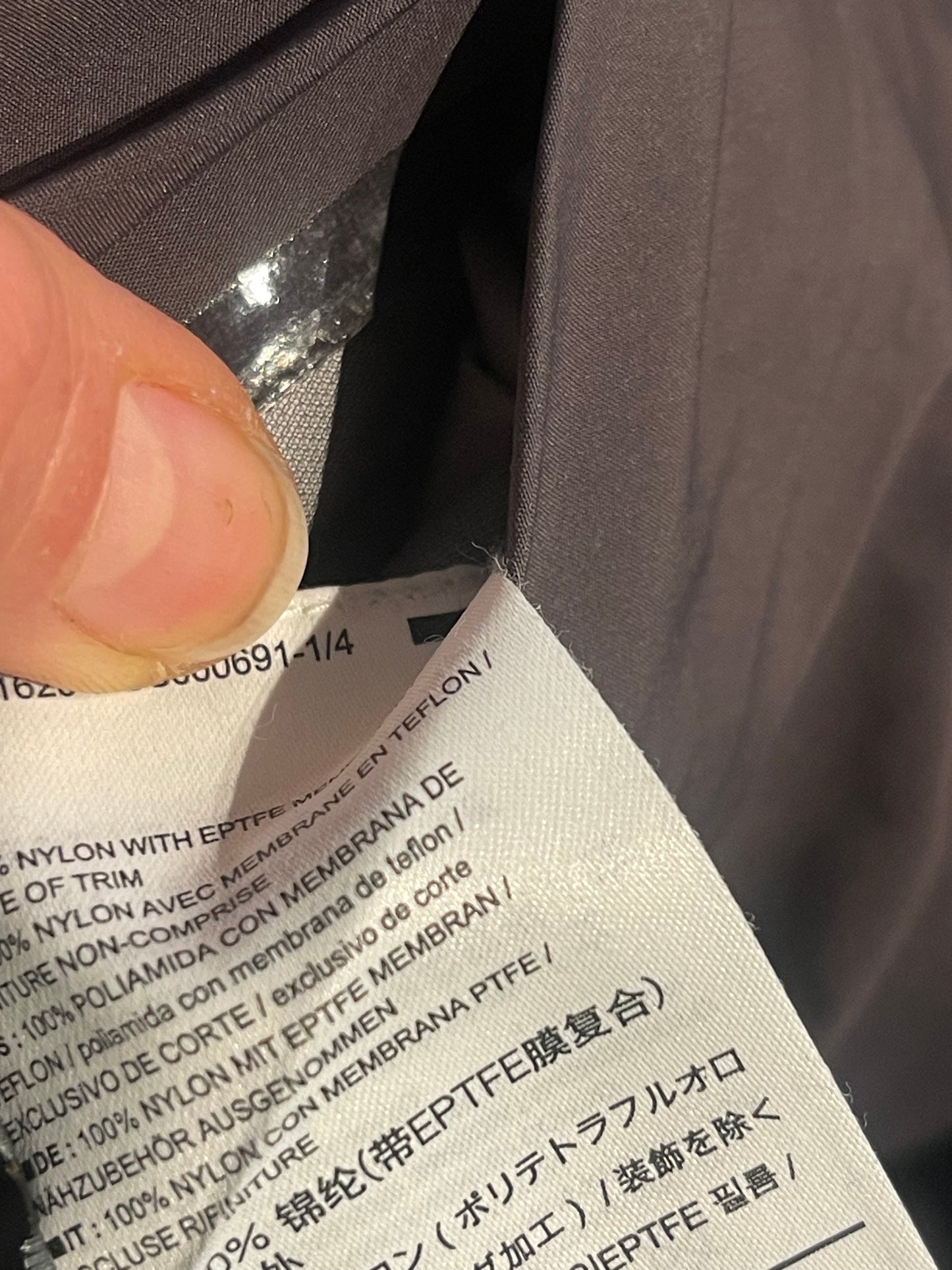 Arcteryx Regenmantel 3L Hardshell Parka (S Damen) grau