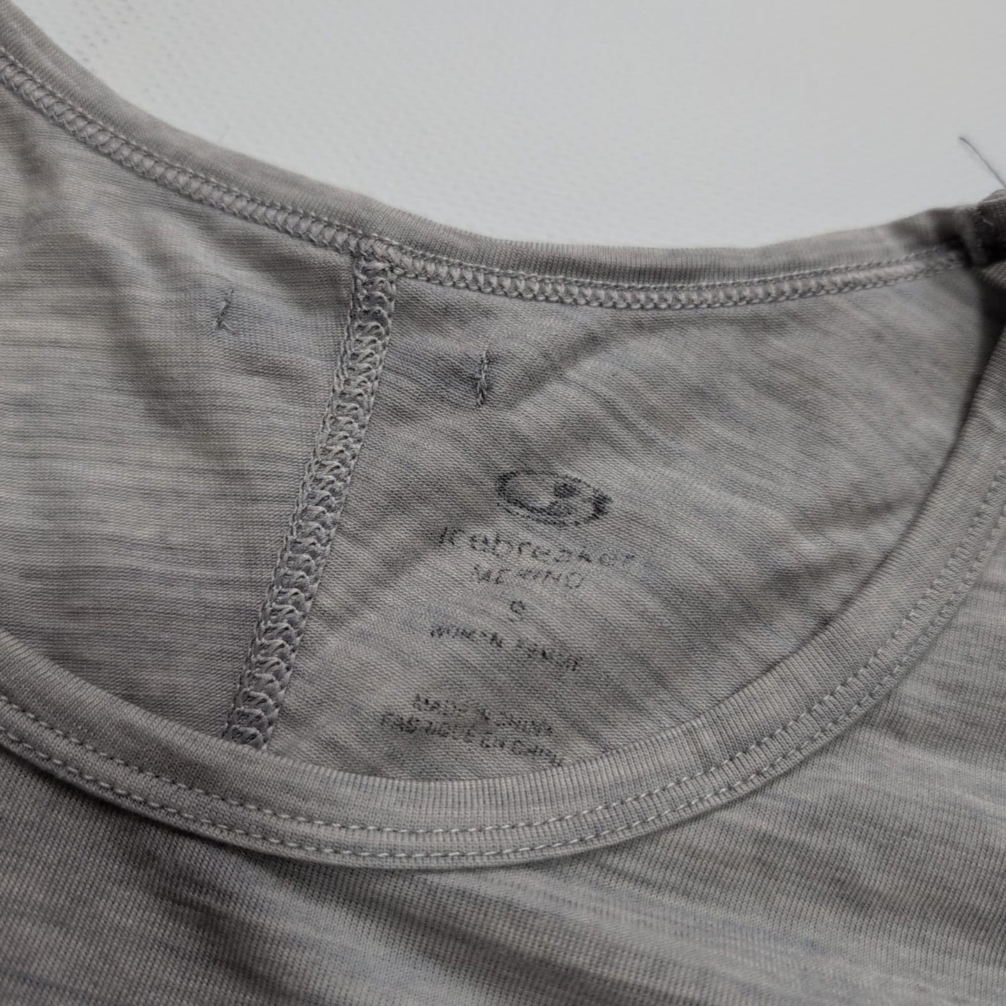 Lockeres T-Shirt Damen S von Icebreaker Merino grau gestreift