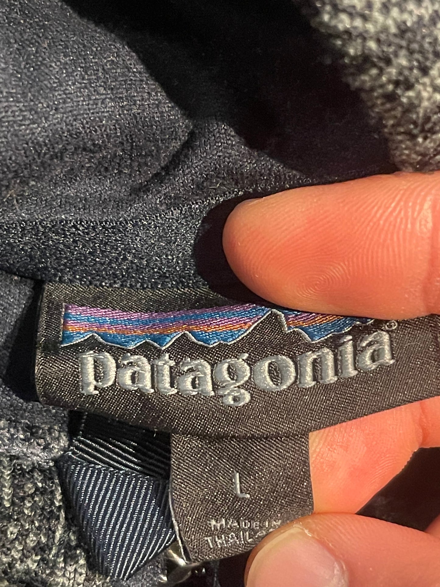 Zip Fleece Pullover Patagonia (M Herren) Sweater schwarz grau