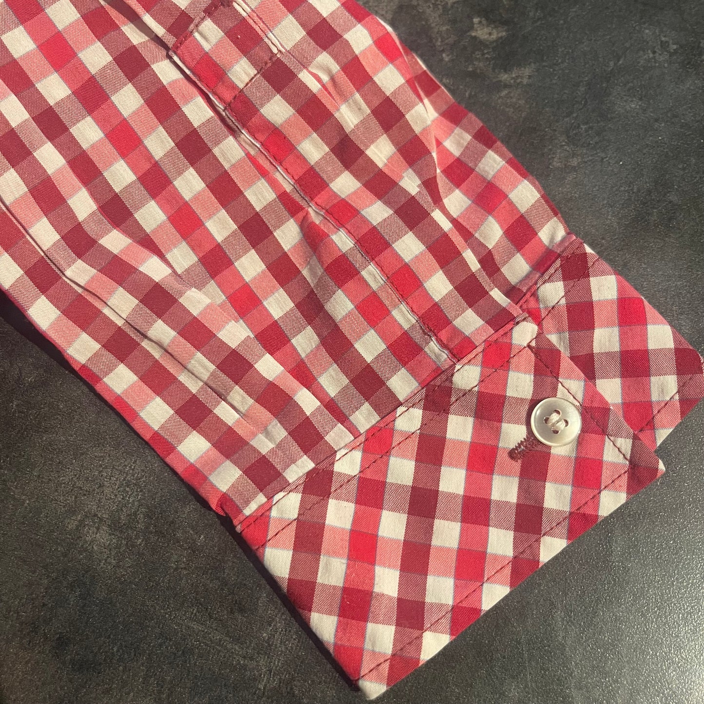 Langarm Hemd (XL Damen) von Schöffel rot weiß kariert