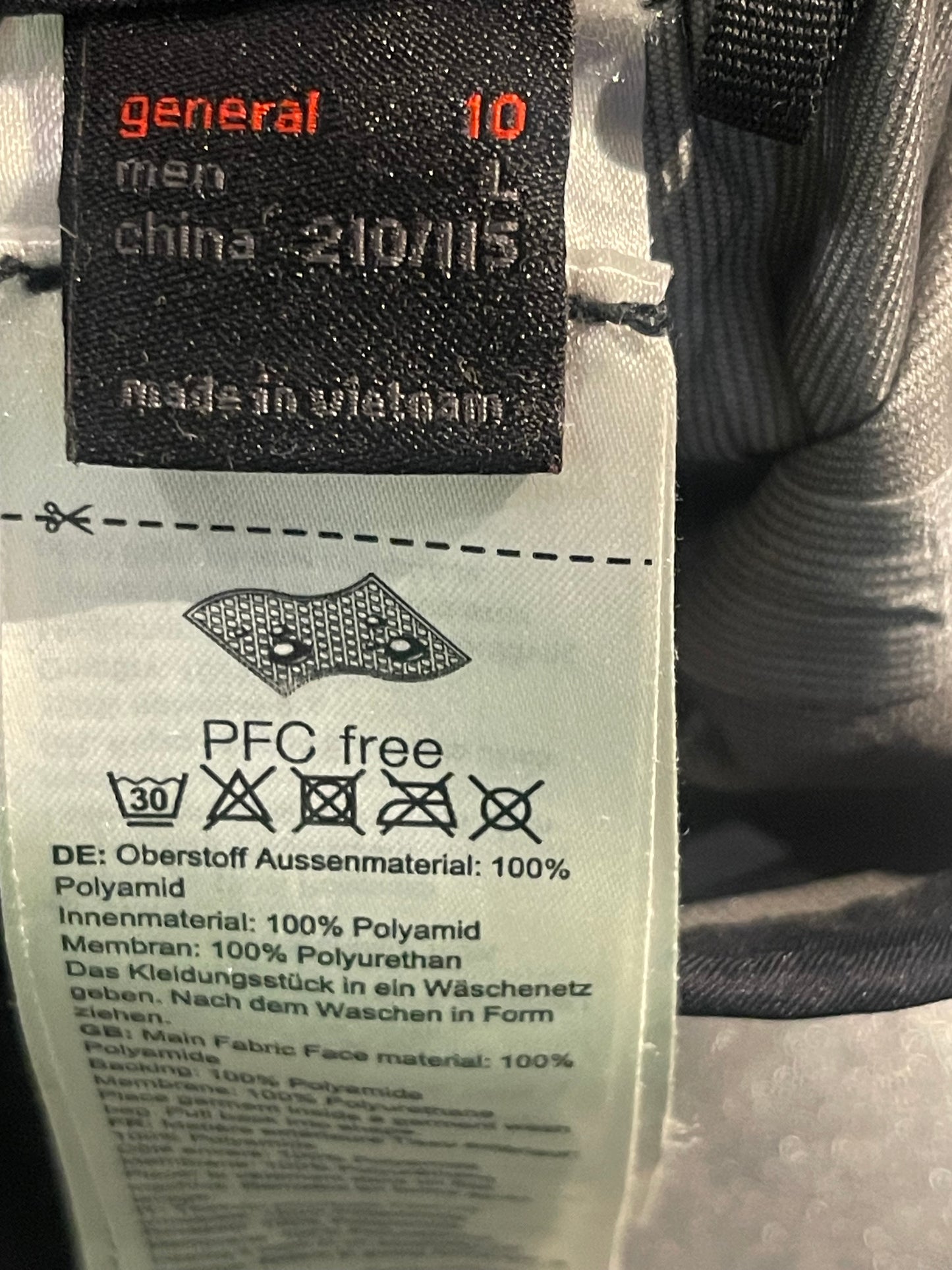 Überzieh- Handschuhe L von Mammut Hardshell schwarz