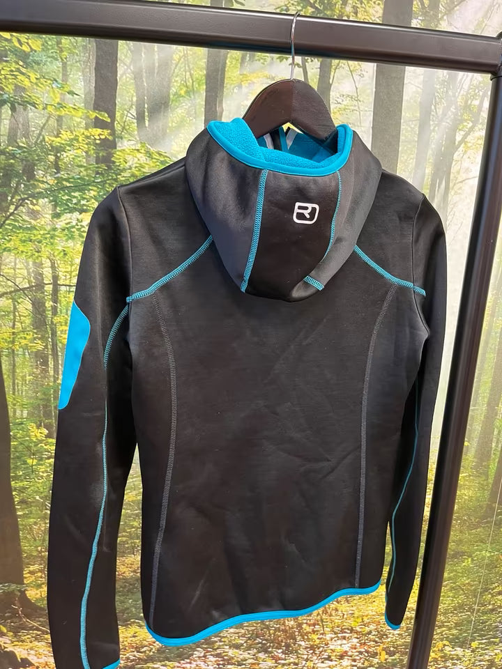 Ortovox Merino Zip Jacke (M Damen) Kapuzenjacke schwarz