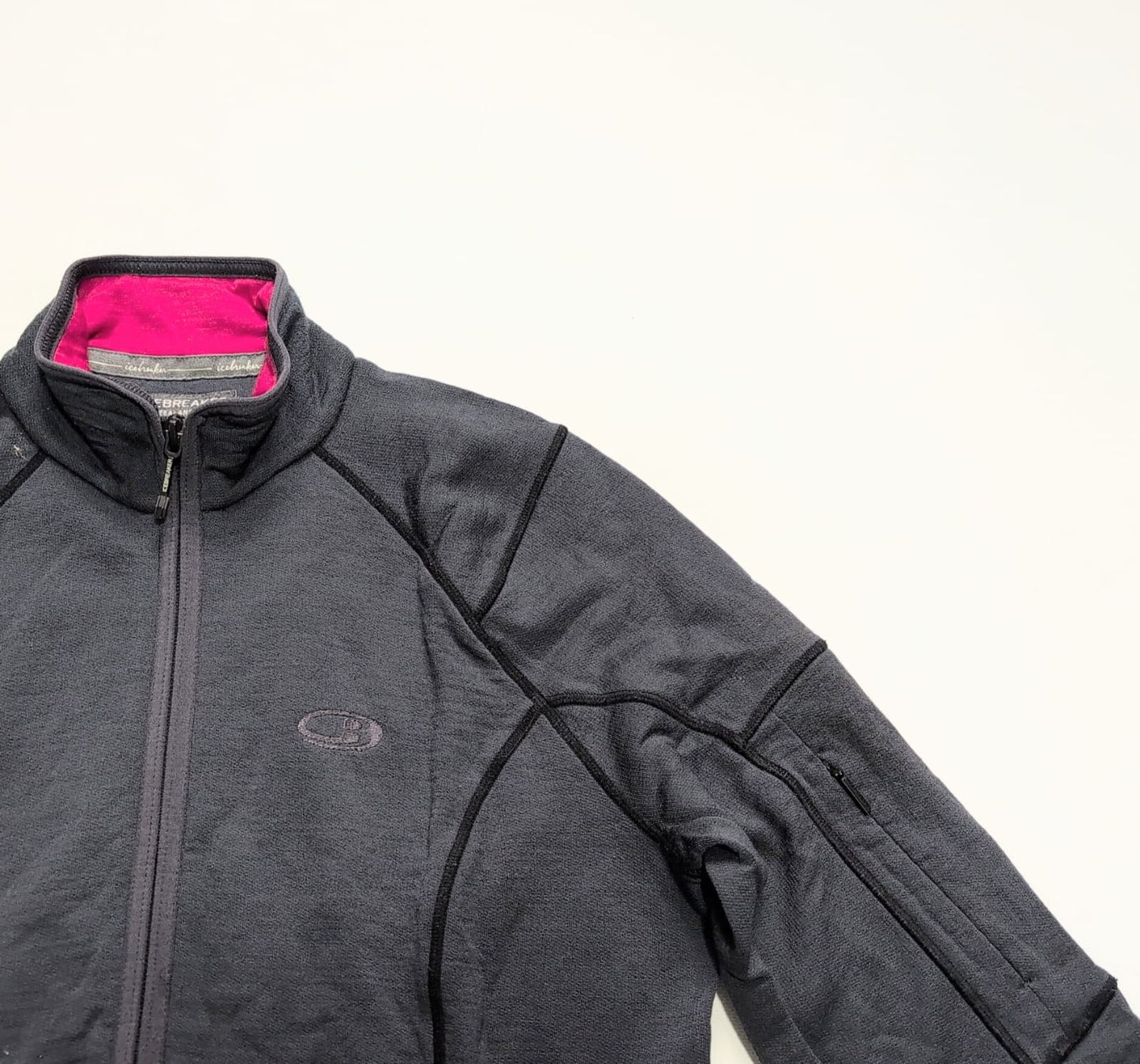 Merino Zip Jacke von Icebreaker (M Damen) dunkelgrau
