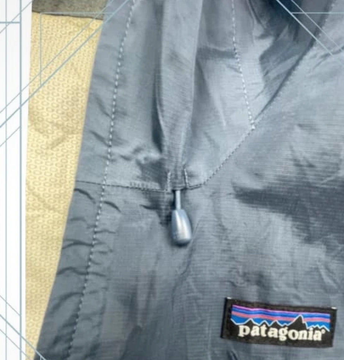 Regen Jacke von Patagonia (S Herren) Hardshell grün dunkelblau