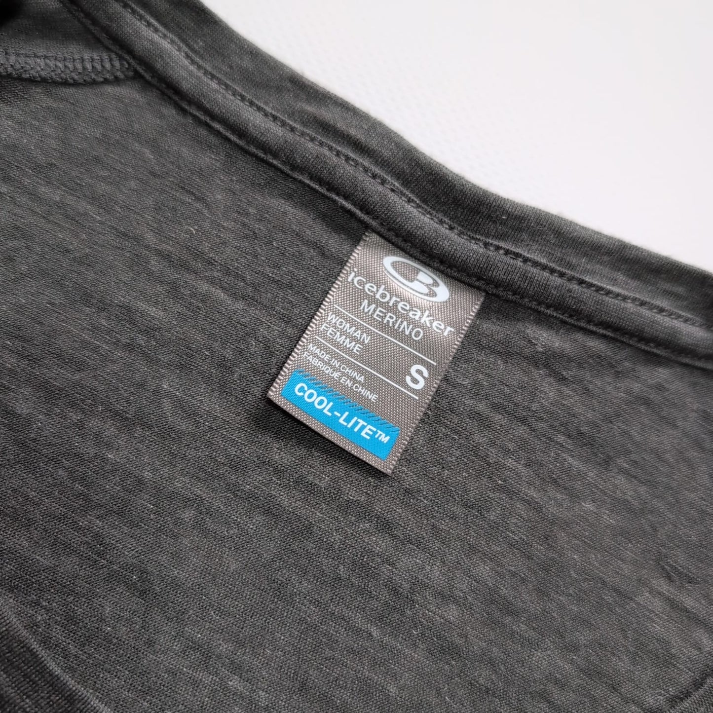 Merino T-Shirt Icebreaker cool lite (Damen S) grau rosa