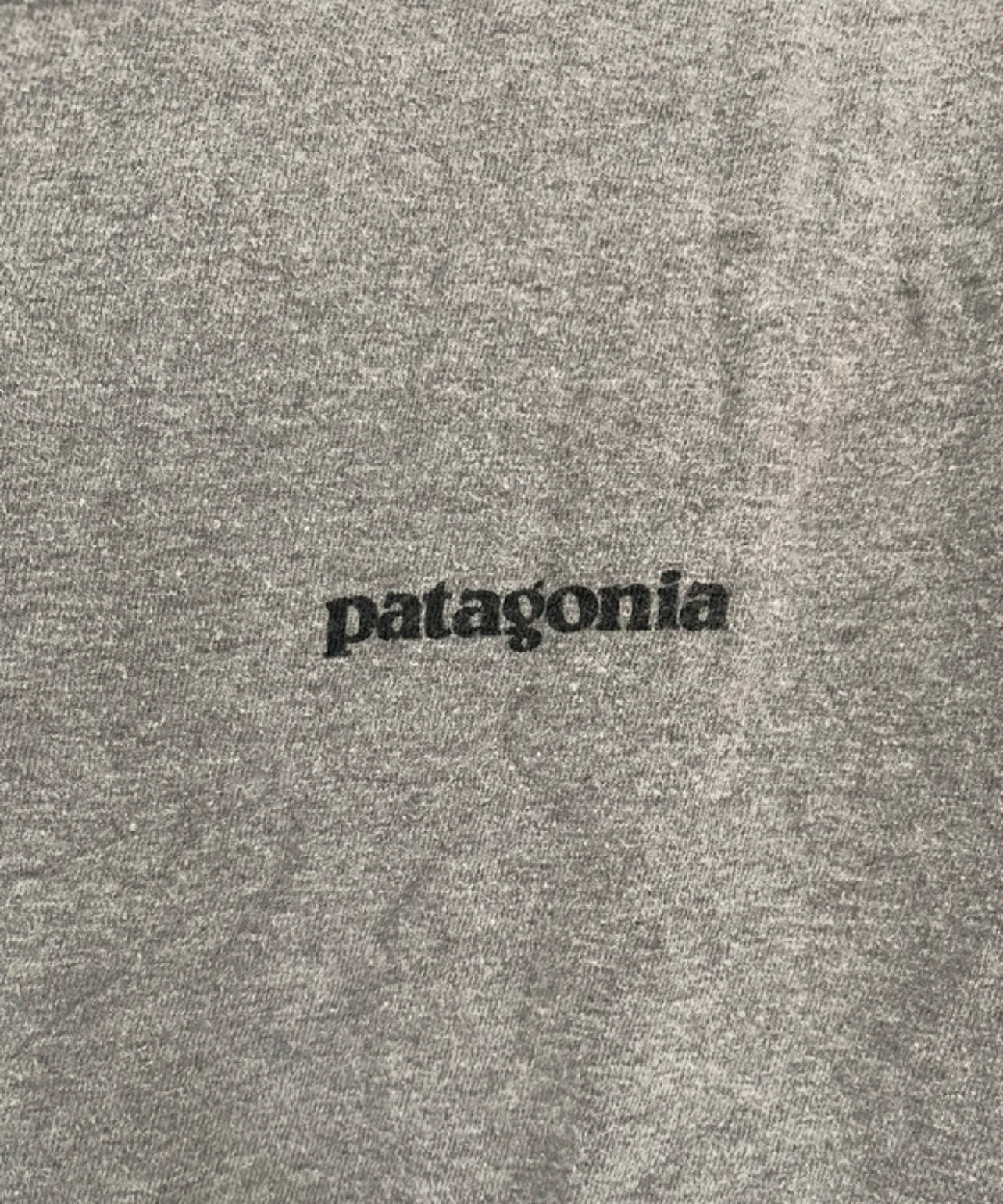 Longsleeve Patagonia M (Herren) Funktionsshirt grau Backprint