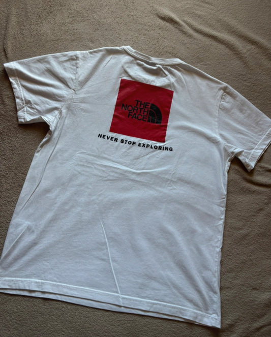 T-Shirt The North Face (M Herren) 100% Cotton weiß mit Backprint