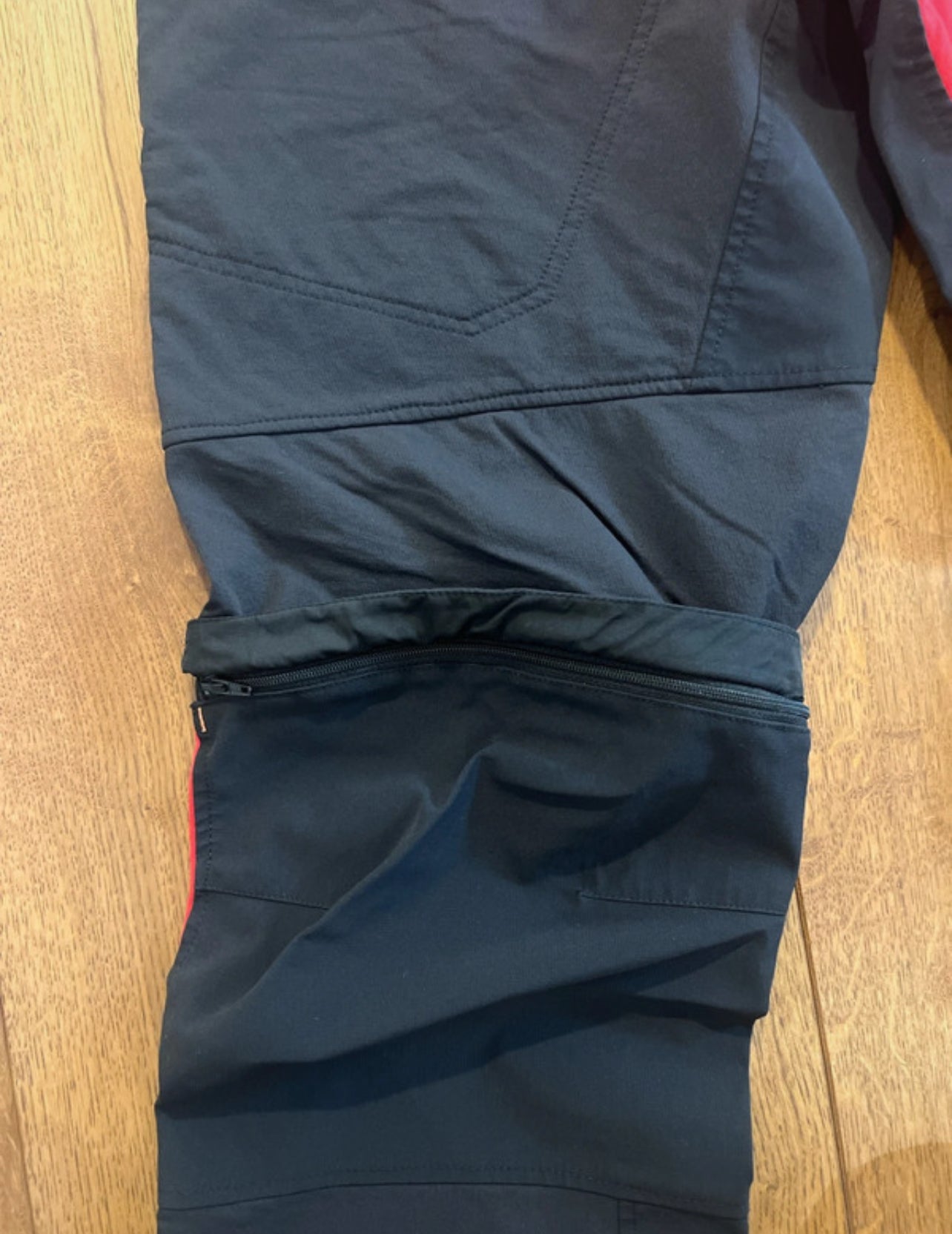 Zip Off Hose von Vaude (M: 48 Herren) Softshell 2in1 rot schwarz