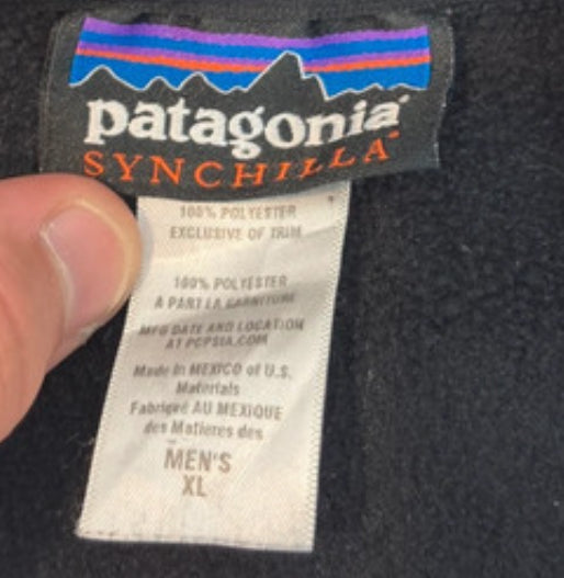 Patagonia Fleece Weste (XL Herren) Synchilla schwarz