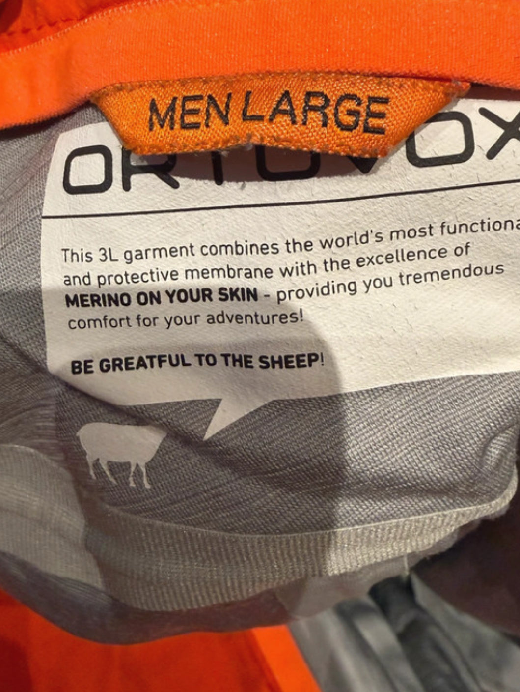 Ski Hose von Ortovox Merino (L Herren) Hardshell Merino Inside orange