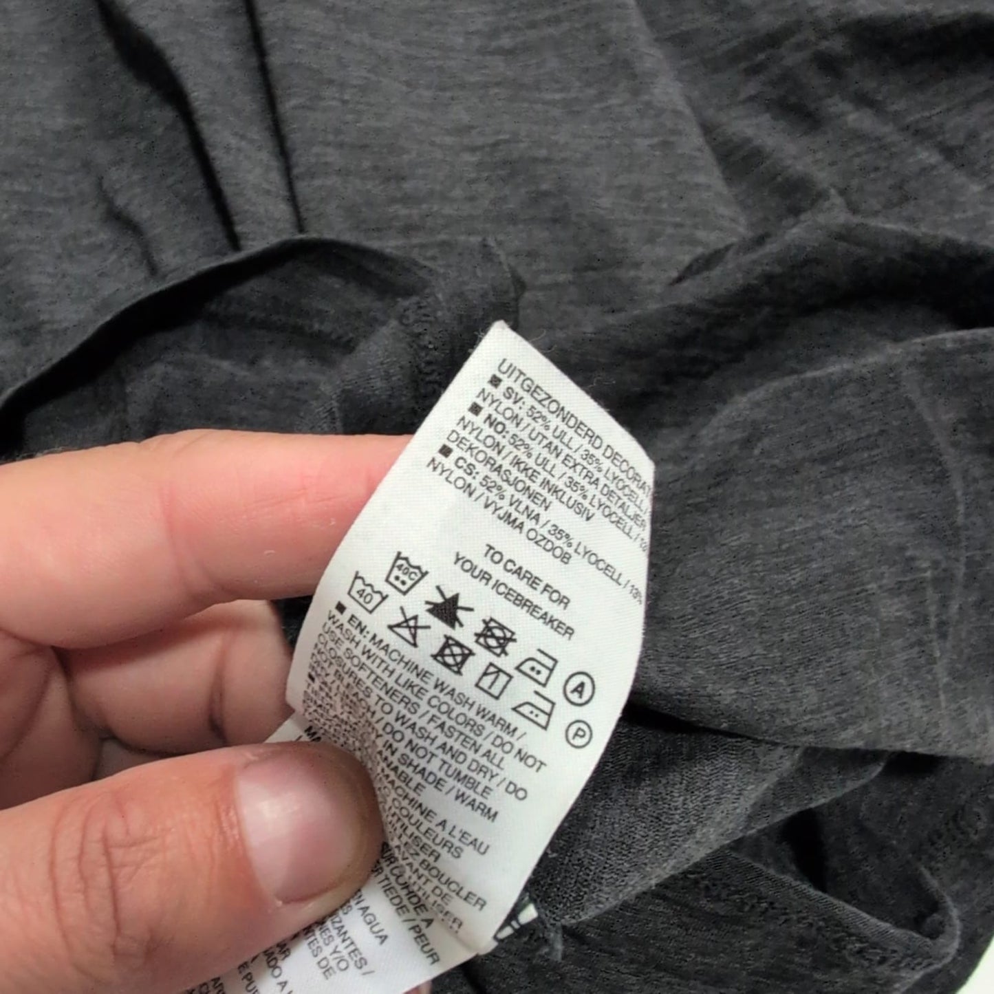 T-Shirt von Icebreaker Merino (M Herren) grau