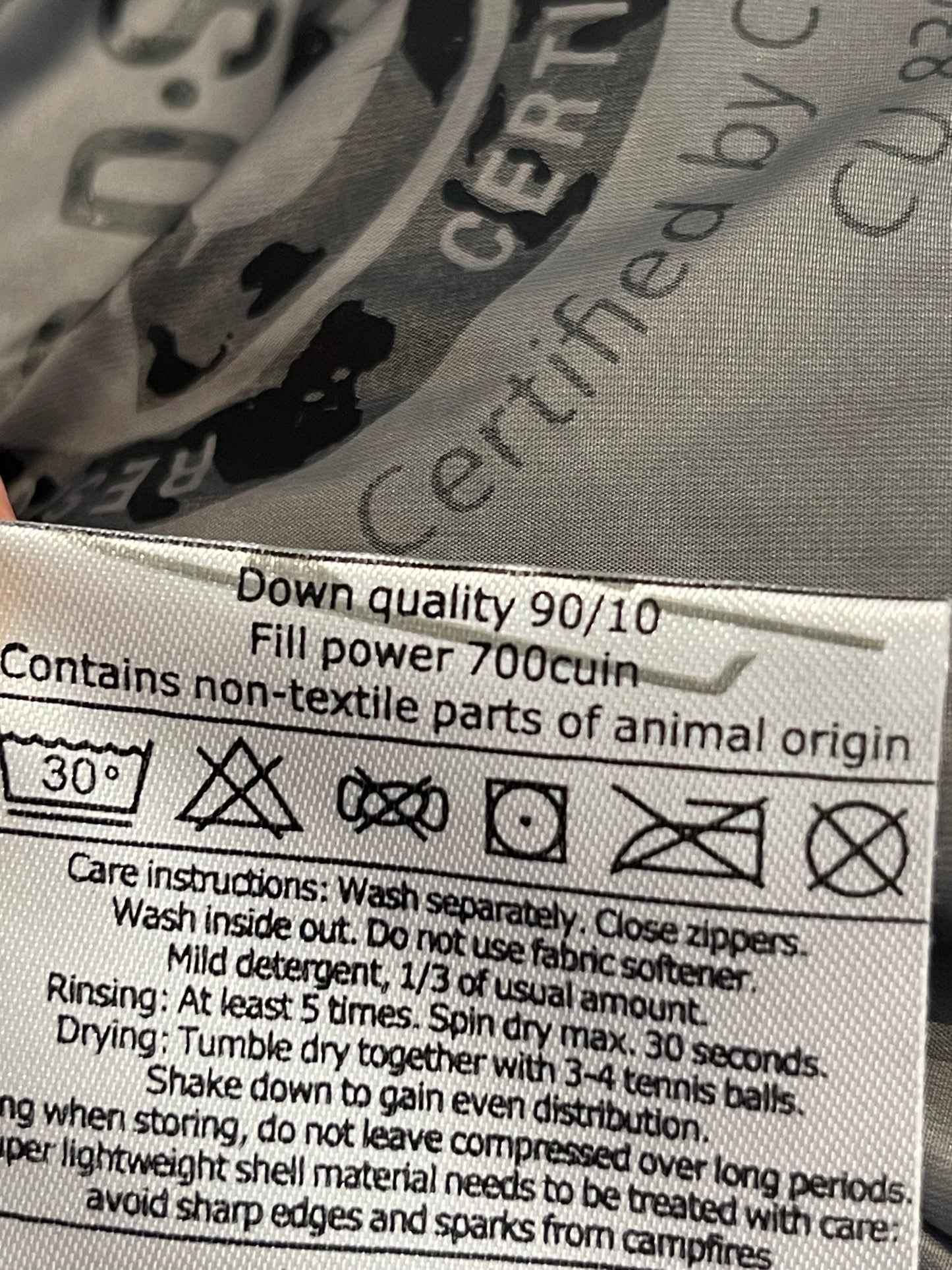 Daunen Jacke von Bergans (L Herren) Steppjacke mit Kapuze grau