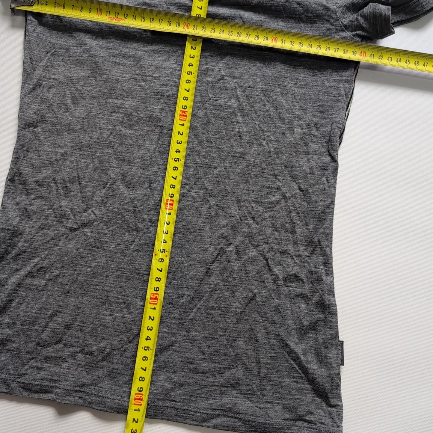 Merino T-Shirt Icebreaker (Damen XS) grau Brustprint