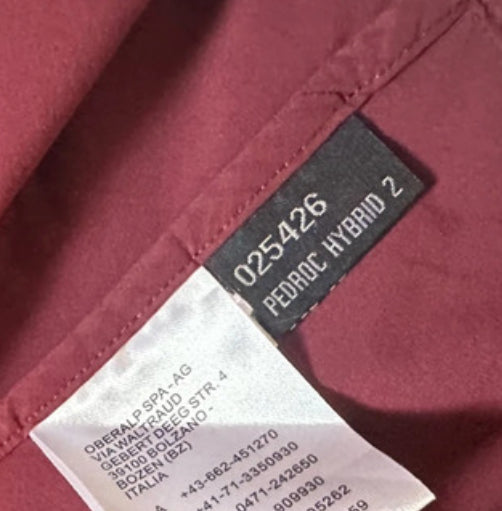 Hybride Regen Jacke von Salewa (XL Damen) ultraleicht bordeaux
