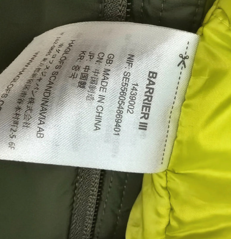 Warme Isolations Jacke von Haglöfs (M Herren) Barrier Pertex grün