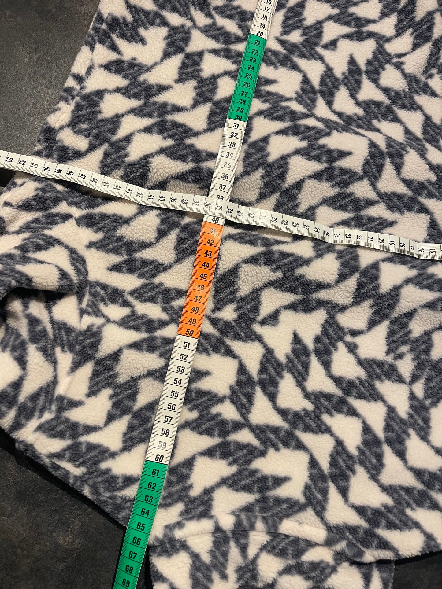 Fleece Pullover Patagonia Synchilla (S Herren / M Damen) Muster weiß grau