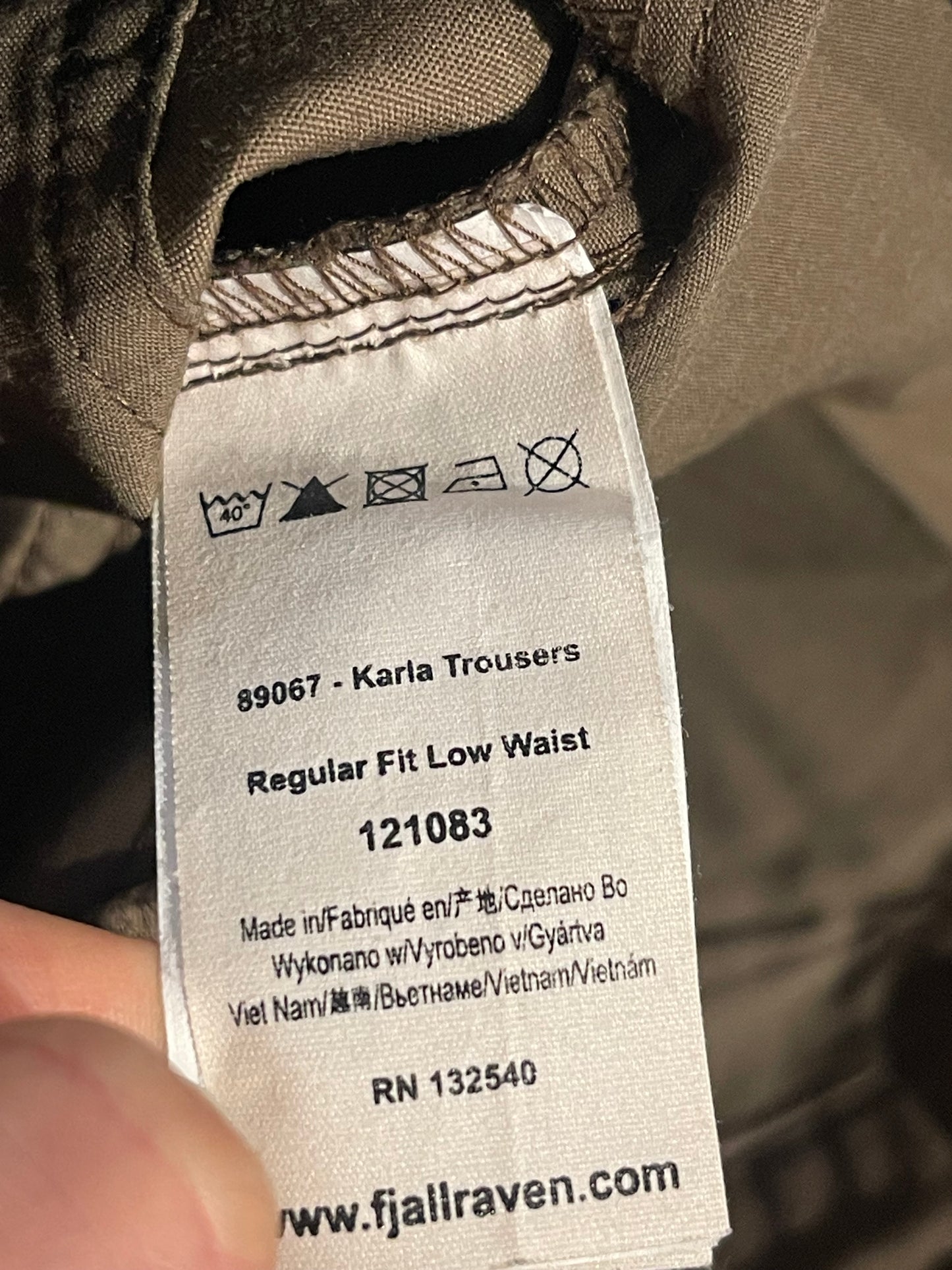 Wander Hose von Fjällräven (S Damen) Karla braun