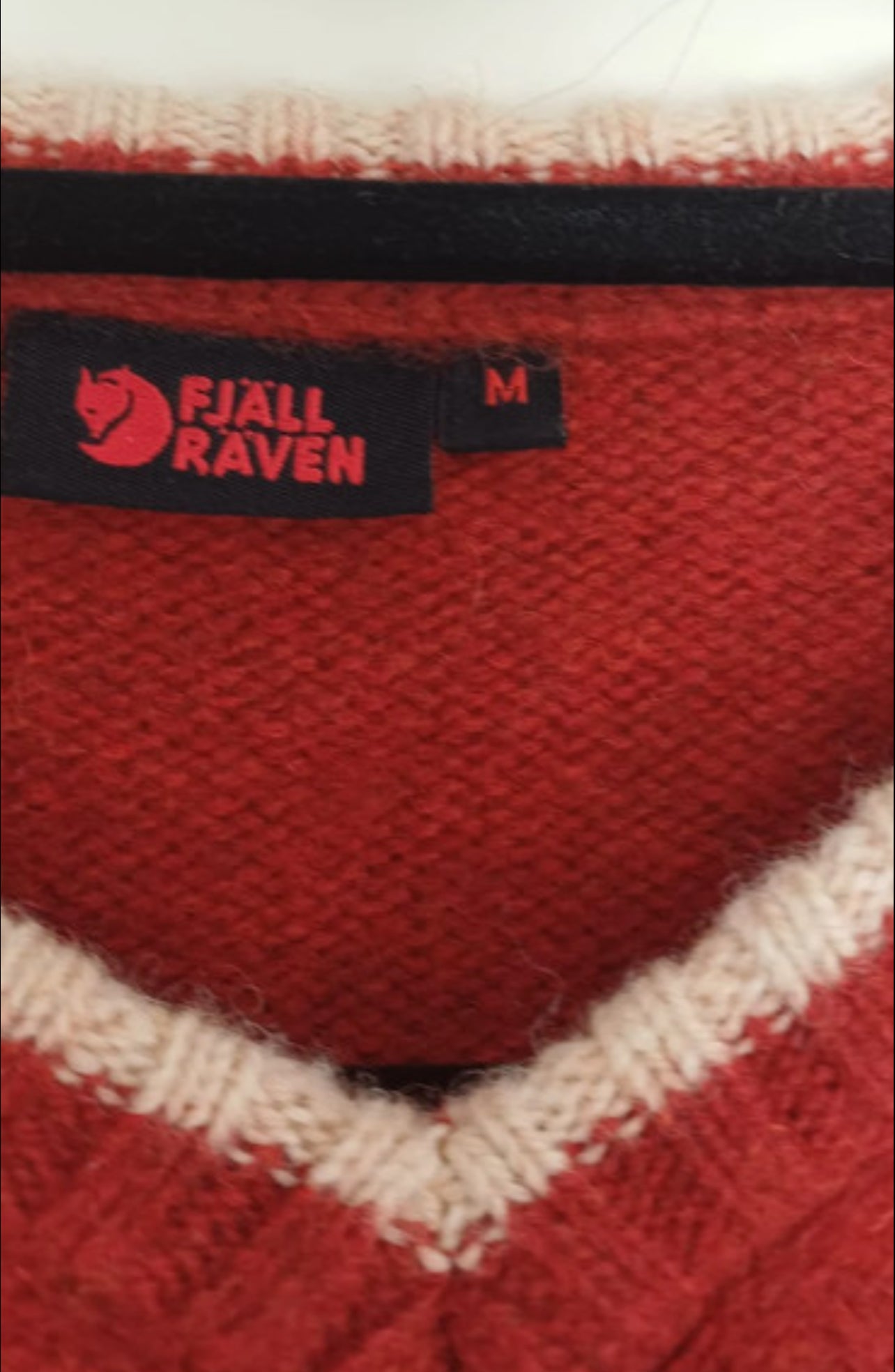 100% Wolle Pullover von Fjällräven ( Damen M ) rot