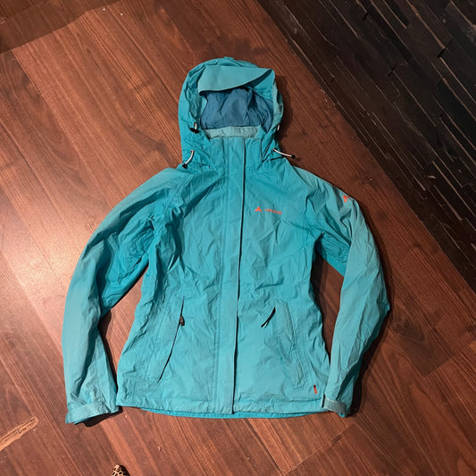 Regen Jacke von Vaude (S :36 Damen) türkis blau