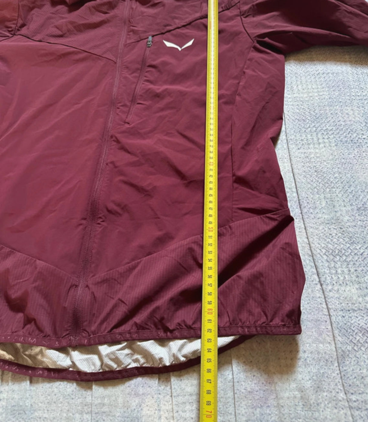 Hybride Regen Jacke von Salewa (XL Damen) ultraleicht bordeaux
