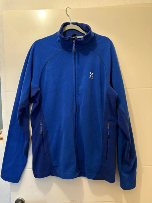 Fleece Jacke von Haglöfs (L Herren) Zipper Sweatshirt blau