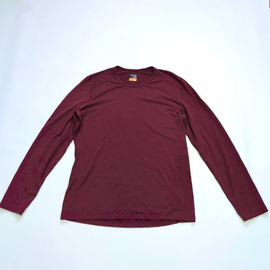 100% Merino Longsleeve Icebreaker 200 (L Herren) Burgunder rot - wanderlich.com