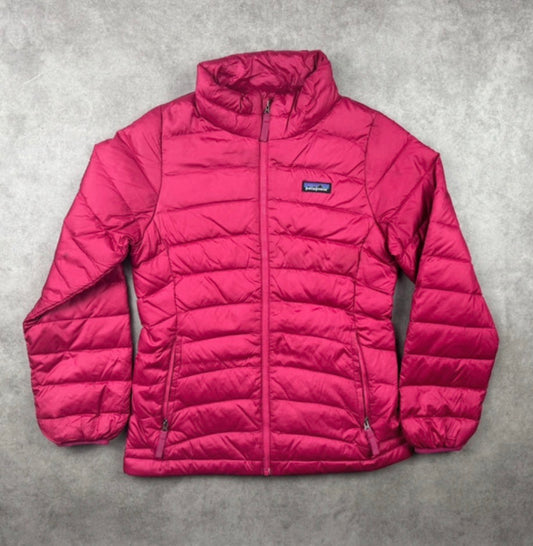 Patagonia Daunen Jacke (XS Damen) wasserabweisend pink - wanderlich.com