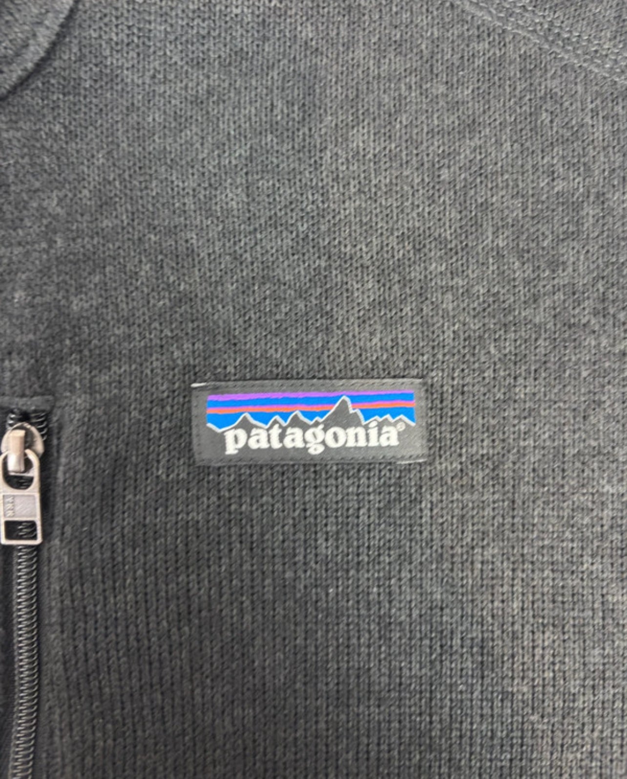Strickoptik Fleece Weste von Patagonia (XL Herren) Better Sweater schwarz