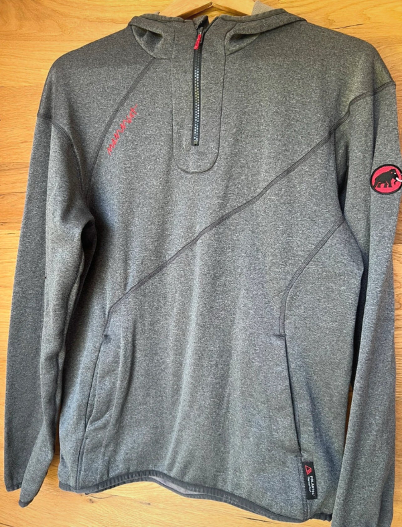 Hoodie von Mammut (S Herren) Sweatshirt Zipper Pullover grau