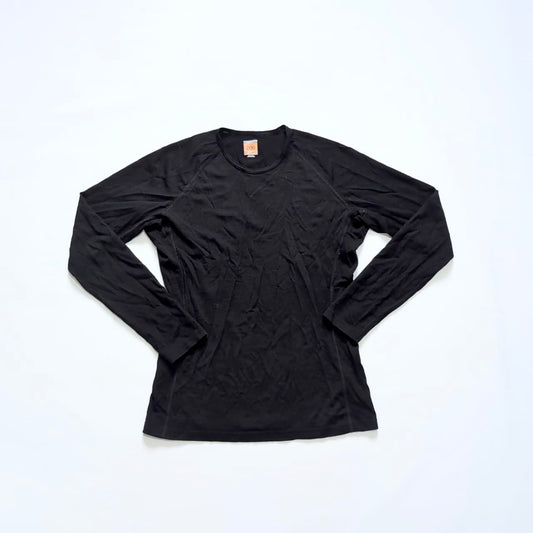 Longsleeve Icebreaker Merino (L Damen / M Herren) Baselayer schwarz