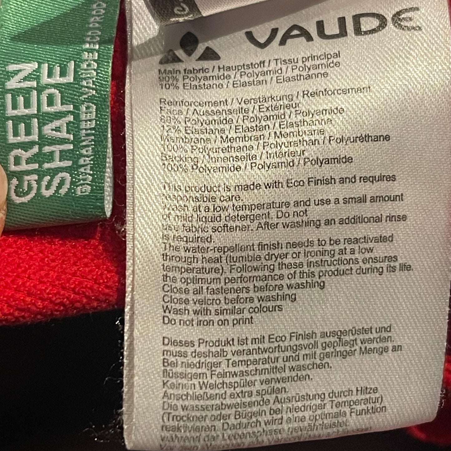 Zip Off Hose von Vaude (M: 48 Herren) Softshell 2in1 rot schwarz