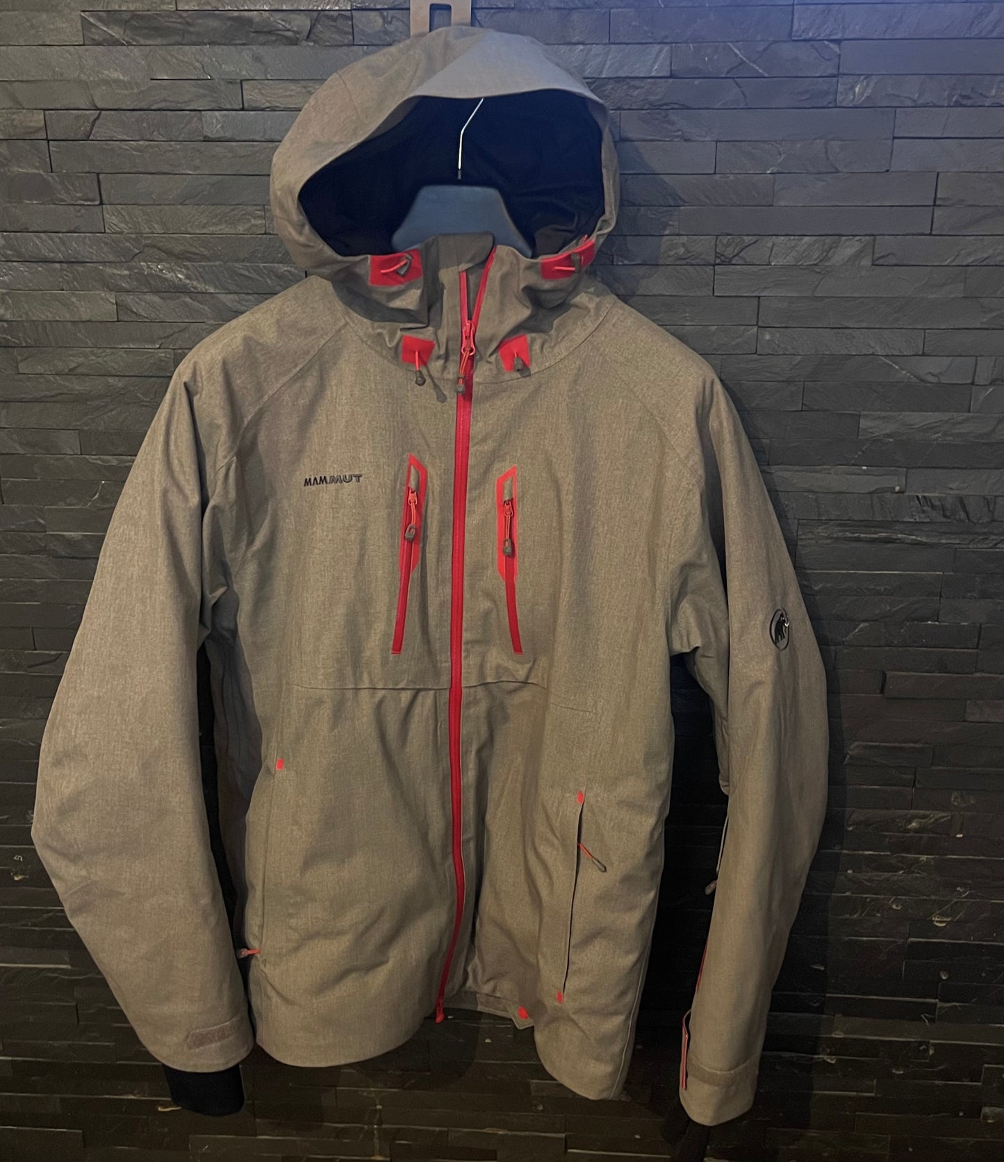 Ski Jacke von Mammut (M Herren) Hardshell gefüttert grau