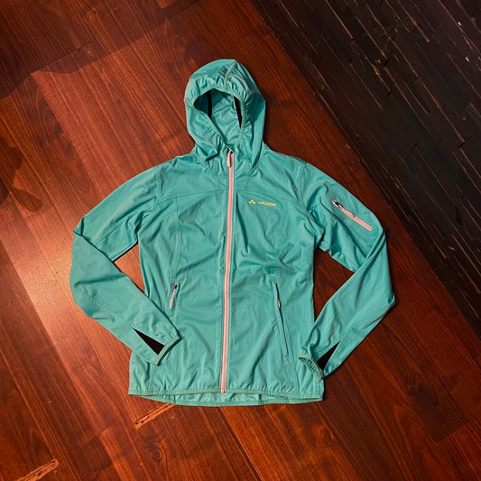 Leichte Stretch Jacke Vaude (M Damen) Windbreaker türkis