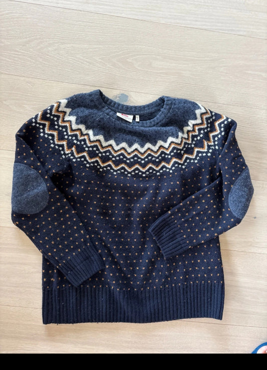 Strick Pullover Fjällräven pure Wolle ( XL Damen ) dunkelblau
