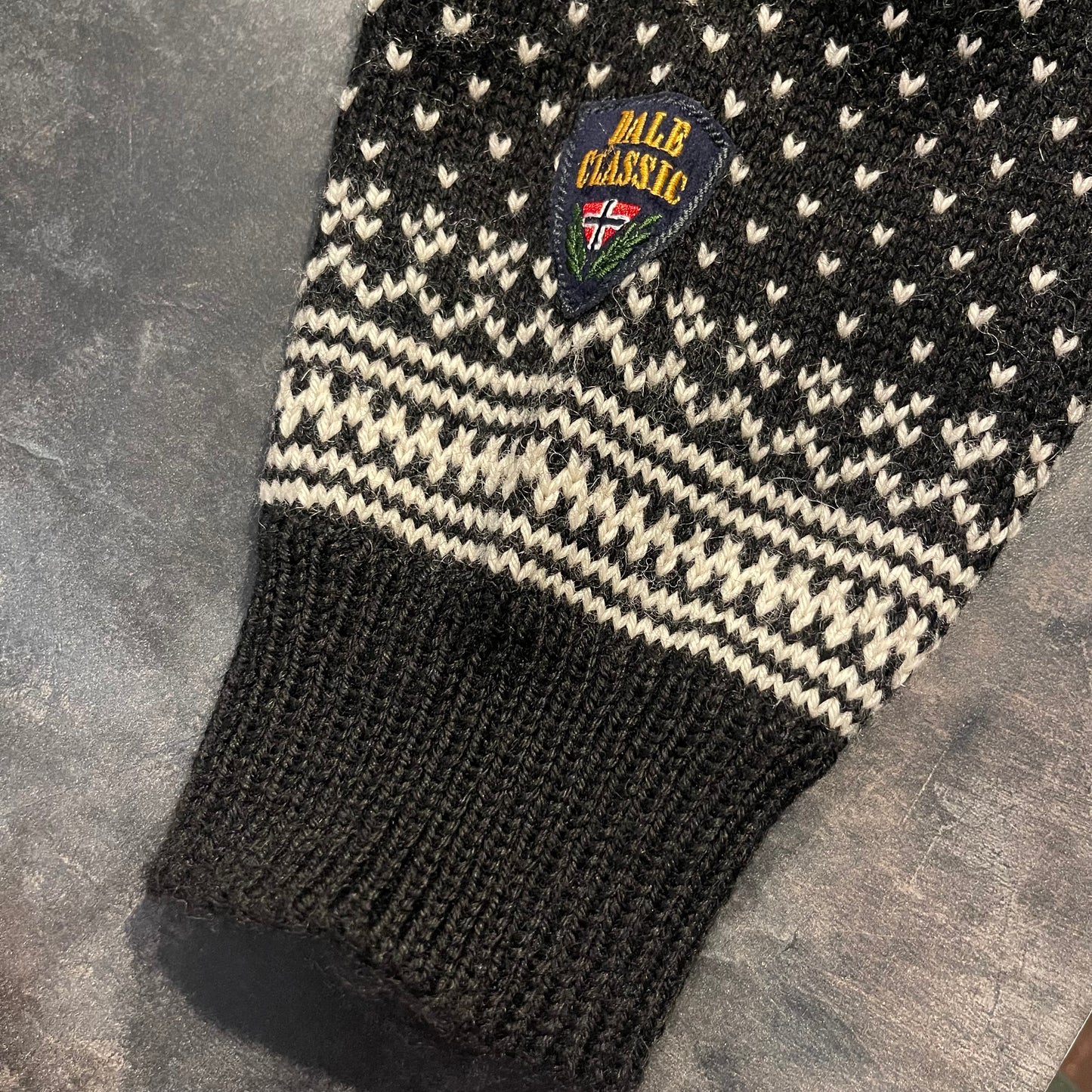 Strickpullover von Dale of Norway (XXL Unisex) schwarz weiß