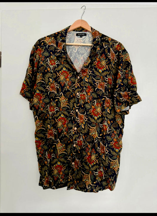 Hemd von Kaotiko (XL Herren) schwarz bunt